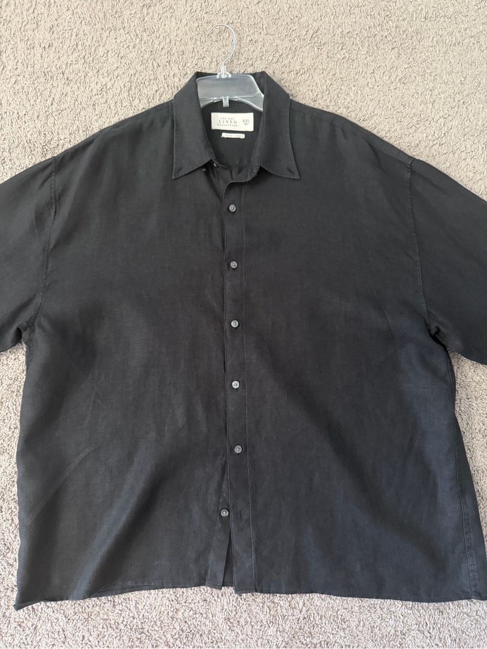 Abercrombie Men’s Black Button-Front Shirt